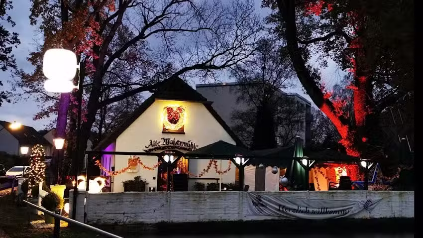 Alte Wasserm&uuml;hle &ndash; Biergarten mit Terrasse &ndash; Recklinghausen