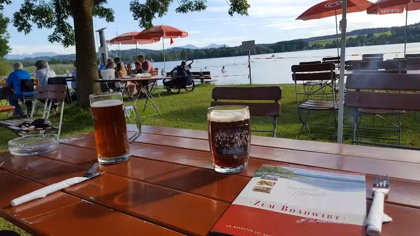 Badestelle beim &ndash; Strandbad Restaurant Tettenhausen &ndash; Boadwirt &ndash; Seeterrasse &ndash; Campingplatz direkt am Waginger See