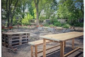 Baustellen Biergarten am Gro&szlig;markt