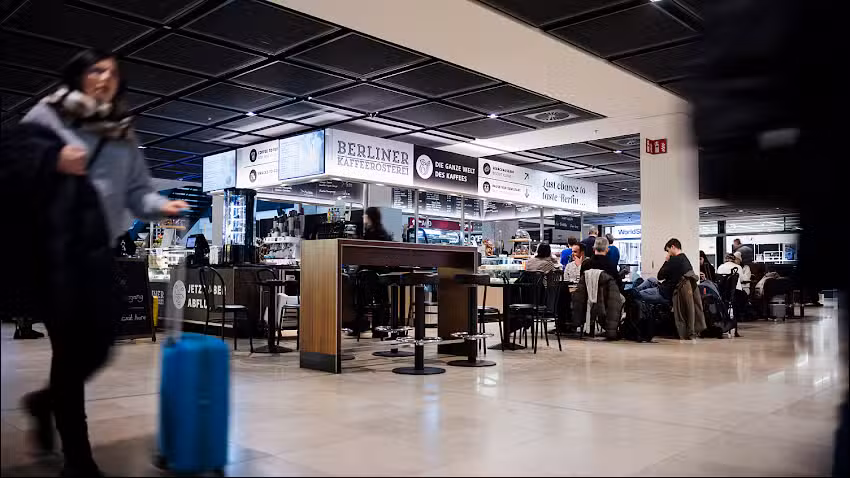Berliner Kaffeer&ouml;sterei Flughafen Berlin Brandenburg