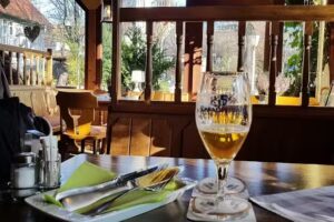 Biergarten im unteren Badepark
