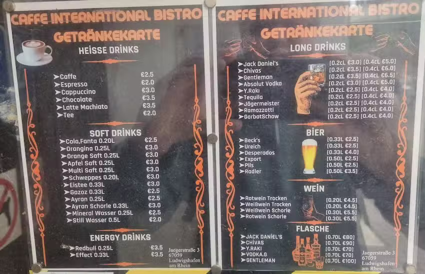Caf&eacute; Bistro INTERNATIONAL &ndash; Ludwigshafen am Rhein