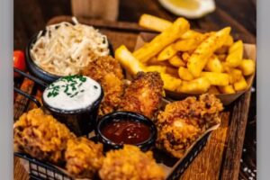 Crispy Fried Chicken And Burger