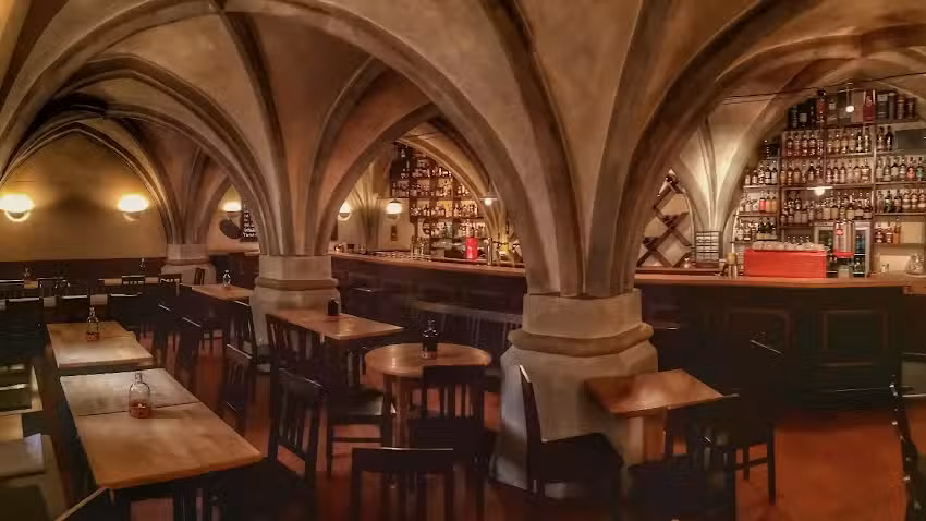 Dicker Hund im Zunftkeller