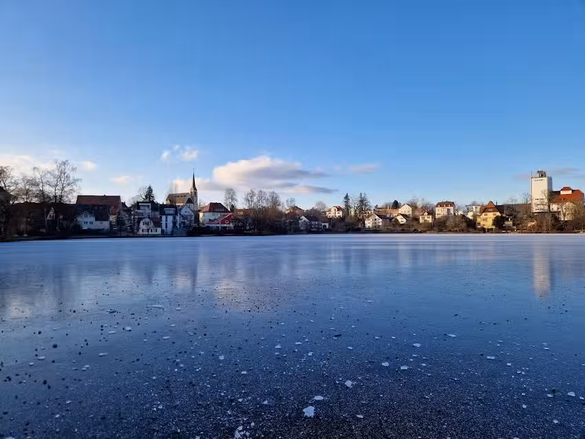 Eis am stadtsee