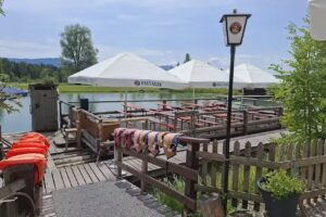 Flößerstadl am Bootsverleih