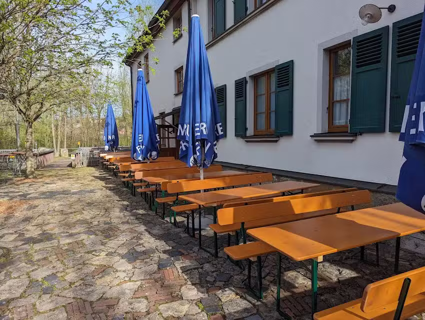 H&uuml;hnerstall Biergarten Kohlenm&uuml;hle