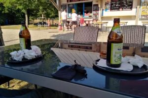 Kiosk an der Schiffsanlegestelle Berching