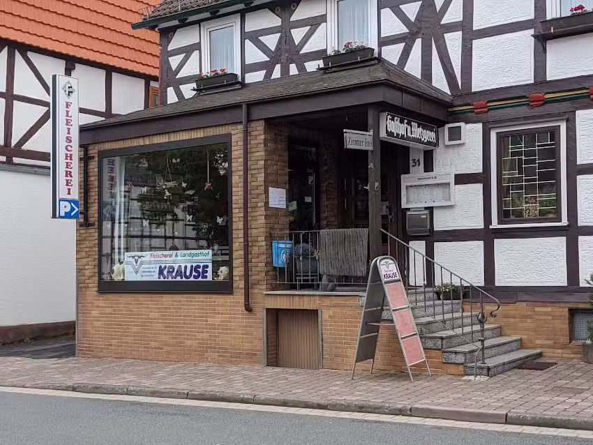 Metzgerei, Gastwirtschaft und Pension Krause