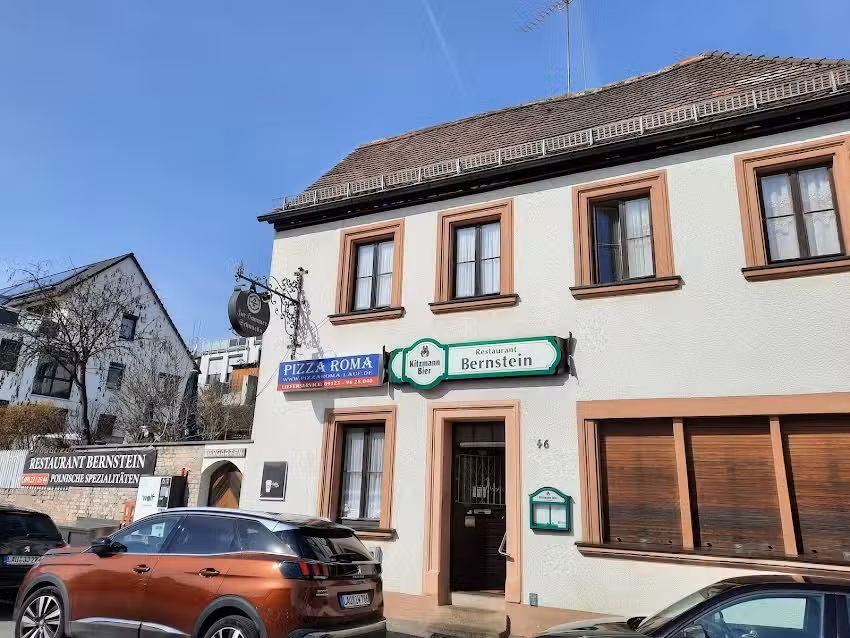 Restaurant Bernstein mit Pizza Roma Lauf