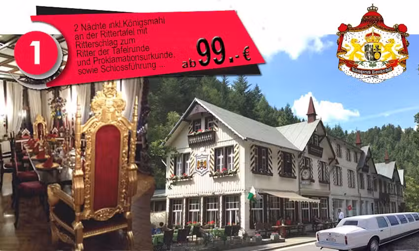 Restaurant/Hotel romantisches Jagdschloss im K&ouml;nigreich Romkerhall