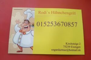 Rodis Hähnchengrill Eisingen jeden Freitag