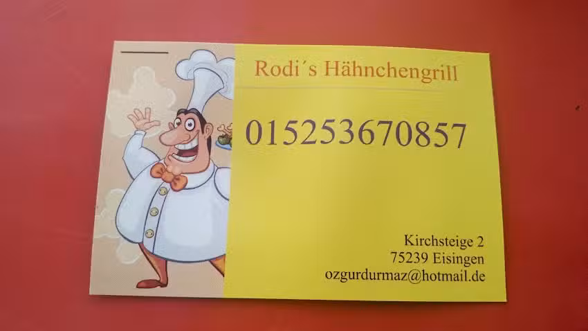 Rodis Hähnchengrill Eisingen jeden Freitag