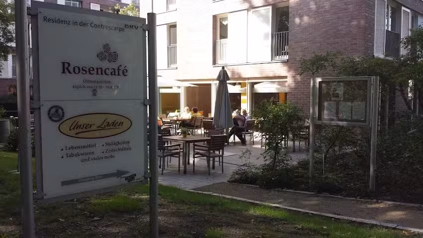 Rosencaf&eacute; der DKV-Residenz Contrescarpe