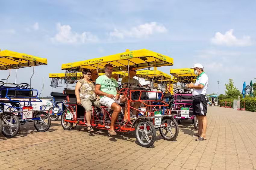 Tretmobile und Fahrradvermietung